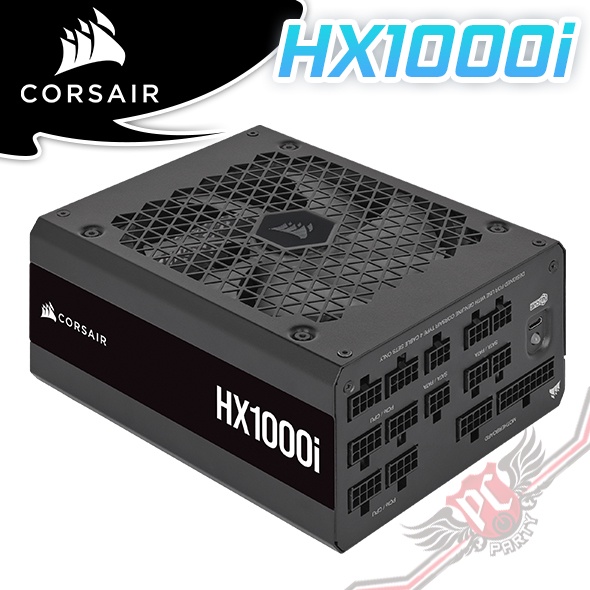 海盜船 Corsair HX1000i 80 PLUS 白金牌 電源供應器  PC PARTY