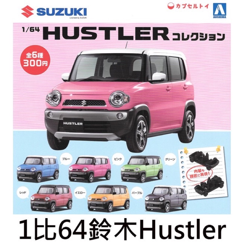 🐱特價🉐️1比64 鈴木 Hustler 扭蛋 轉蛋 玩具車 模型 AOSHIMA SUZUKI 吉普車 小汽車 青島