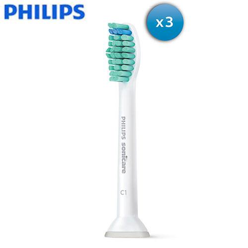 PHILIPS飛利浦 一般刷頭(三入裝)HX6013/63【愛買】