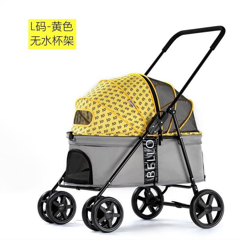 【Bello台灣授權店家】BL-09M 寵物推車輕便折疊寵物貓夠手推車