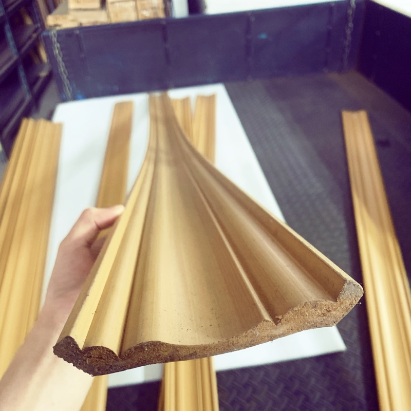 限時 超便宜出清 歐式線版土黃色高分子發泡修邊條pu發泡天花板裝飾板間接照明線板室內裝潢優雅風 蝦皮購物