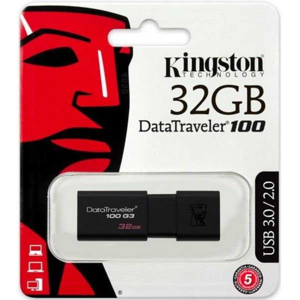 金士頓 DT100G3/32GB USB 3.0 隨身碟 DataTraveler 100 G3 32G