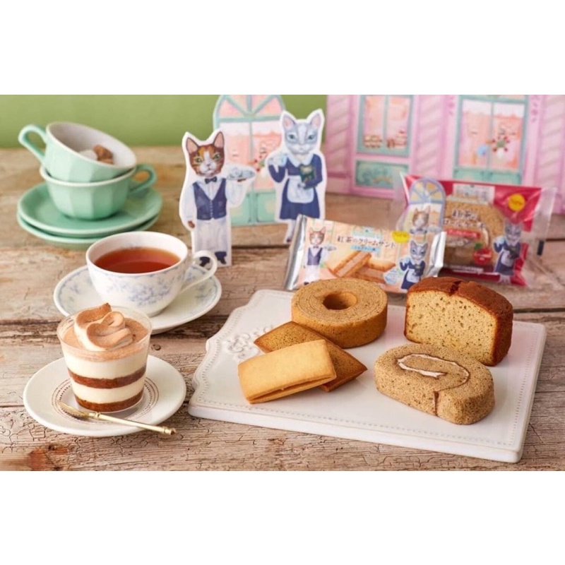 現貨-日本全家和Afternoon tea推出茶系列甜點 磅蛋糕 年輪蛋糕 費南雪 奶油夾心餅 紅茶蛋糕卷