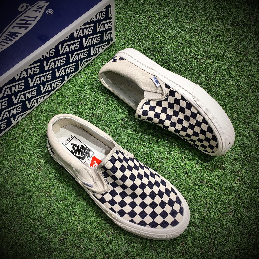 slip on checkerboard vault