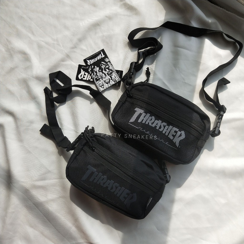 PS中壢 THRASHER Shoulder Bag 小包 側包 腰包 斜背包包 日本限定 thrasher腰包