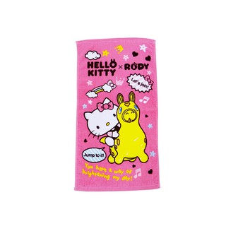 【Sanrio三麗鷗】凱蒂貓與彩虹Rody童巾 100%棉 28x54cm