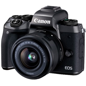 [晶準數位] Canon EOS M5 15-45mm STM (平輸貨)超高速1秒起動.多角度液晶