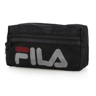 FILA 休閒輕量萬用隨身收納包 化妝包 旅行包 黑色 全新正品