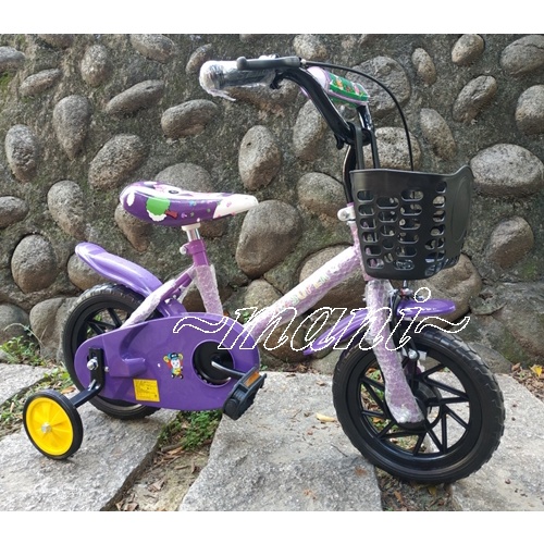 12吋 ♡曼尼♡ 兒童腳踏車 童車 腳踏車 小熊 低跨式車架掛籃.全鏈蓋 台灣製