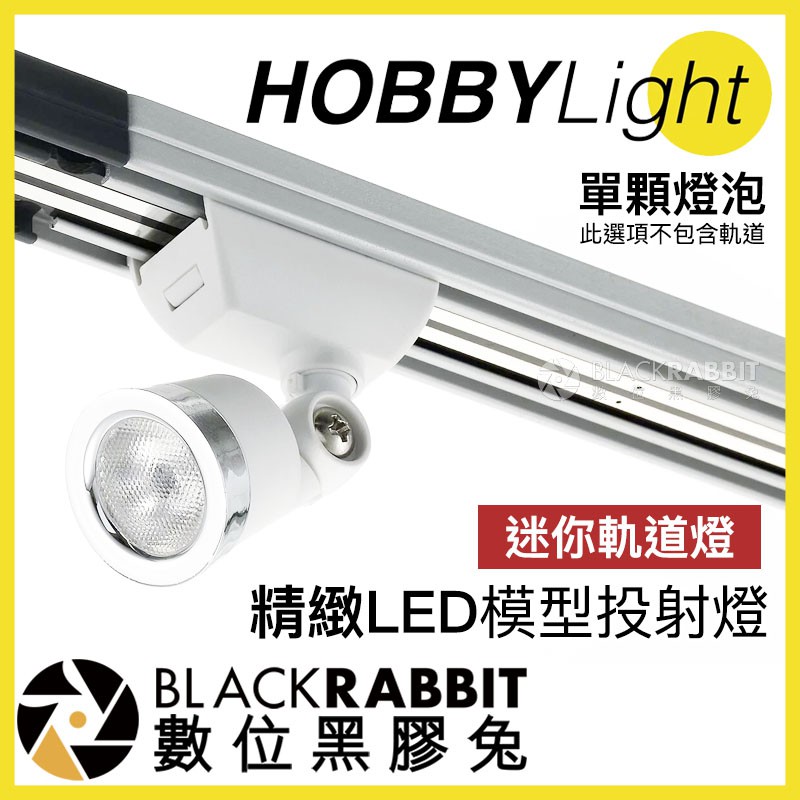 【 HOBBYLight 精緻 LED 模型投射燈 迷你軌道燈 】 公仔櫃 模型櫃 數位黑膠兔