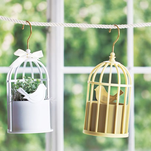 日本進口 鄉村雜貨 復古鐵製系列 小鳥花架框．花盆．飾品收納架