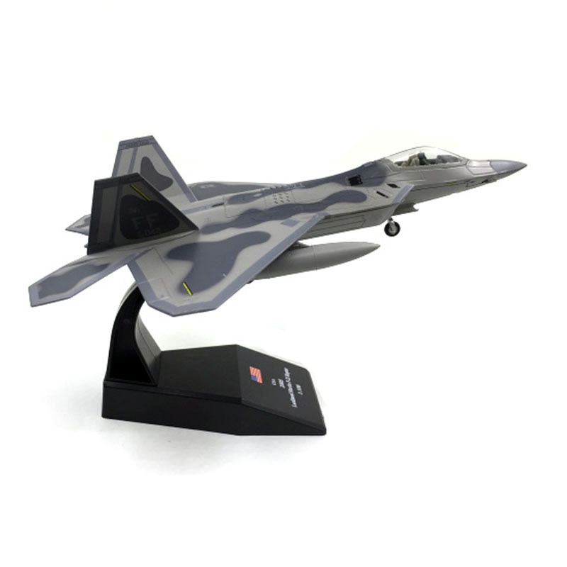 ❁1:100美國F-22 fighter猛禽隱形戰鬥機軍事飛機模型