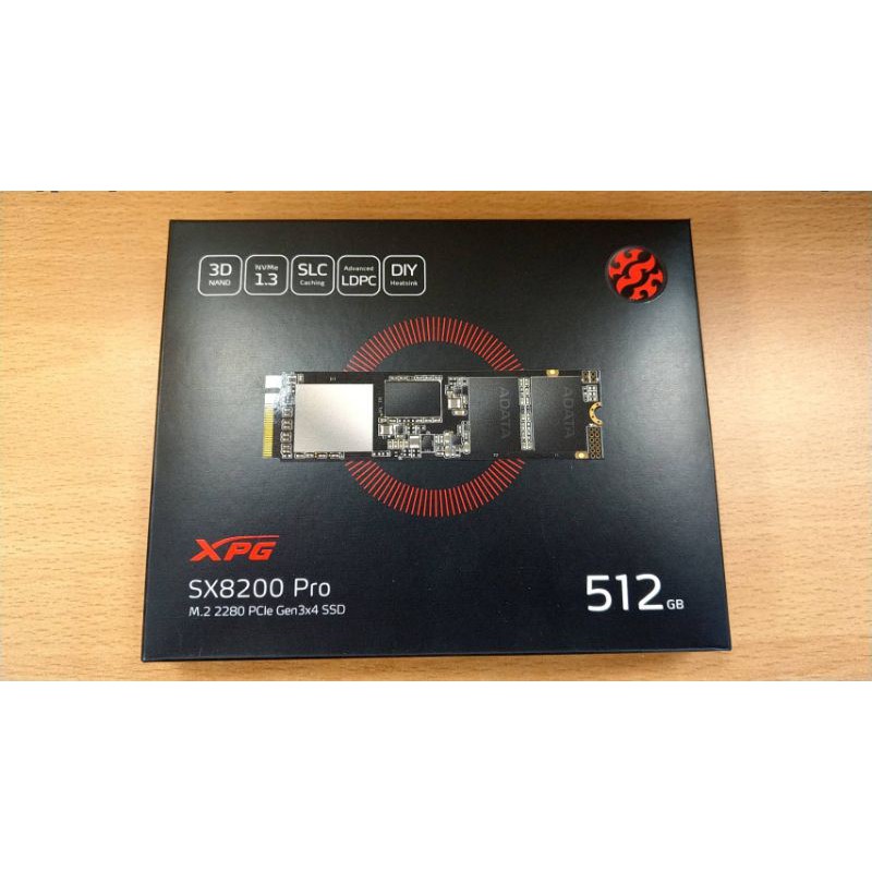 原廠全新ADATA威剛 XPG SX8200Pro 512G M.2 2280 PCIe SSD固態硬碟