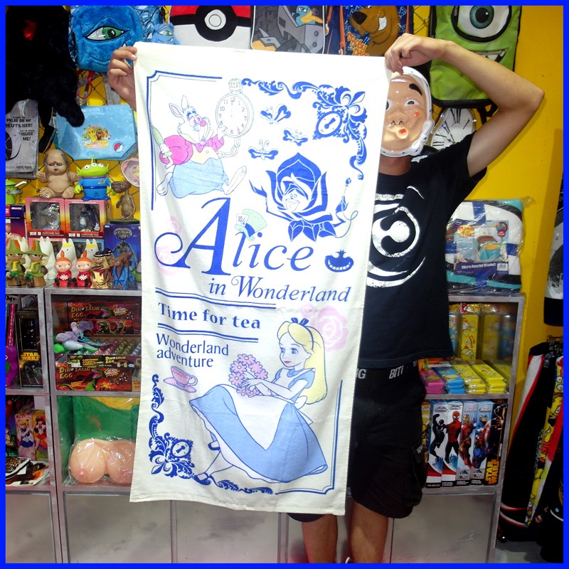 「Alice in Wonderland 愛麗絲夢遊仙境 毛巾 / 浴巾 @公雞漢堡」