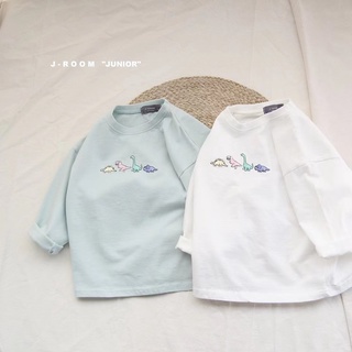 正韓童裝 現貨 Jroom 小童 大童 長袖棉Ｔ 恐龍棉Ｔ薄款棉Ｔ 內搭棉Ｔ 素色棉Ｔ