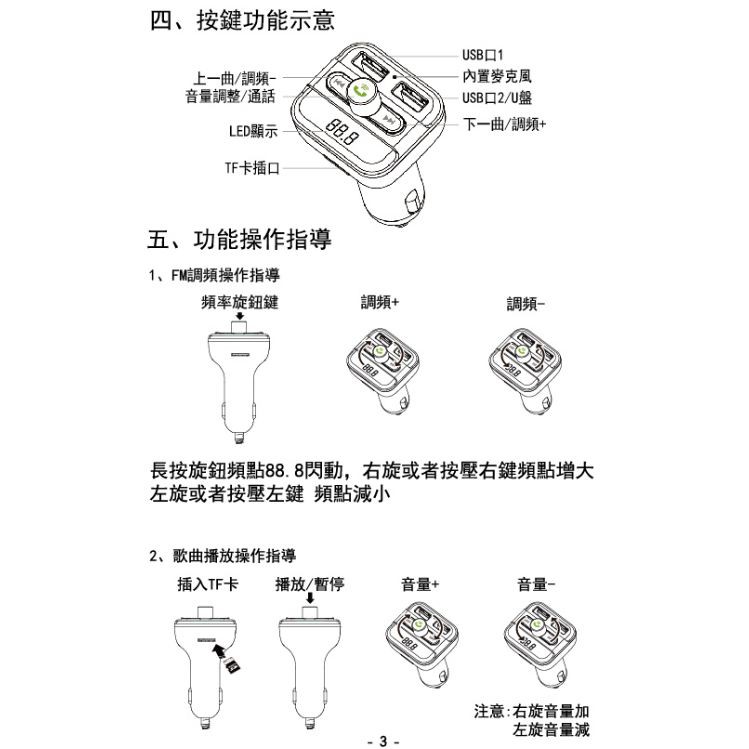 免運費無線藍芽車用fm發射器雙usb車充hanlin Bt20 音源轉換器藍牙mp3 可插隨身碟記憶卡 蝦皮購物