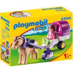 摩比 Playmobil 9390 123 胖摩比 馬車 行李箱 手提箱