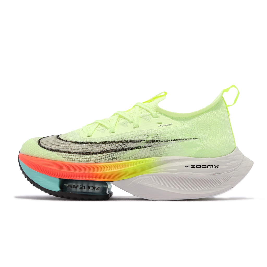 Nike 競速跑鞋 Air Zoom Alphafly Next% 螢光綠 橘 女鞋 【ACS】 CZ1514-700