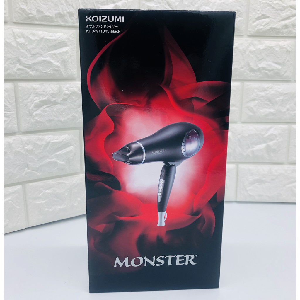 🐹三叔的店 【現貨】✈️ 日本 小泉 KOIZUMI MONSTER 負離子 吹風機 KHD-W710/K 黑色