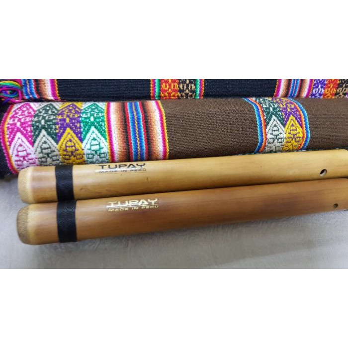 秘魯進口--名牌Tupay職業用竹製南美直簫Quena Flute 42cm---附笛袋