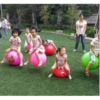 台灣製造 兒童節 跳跳球45CM (跳跳馬 兒童玩具球 抗力 健身 瑜珈 體操)雙耳把手跳球 好握好玩 送
