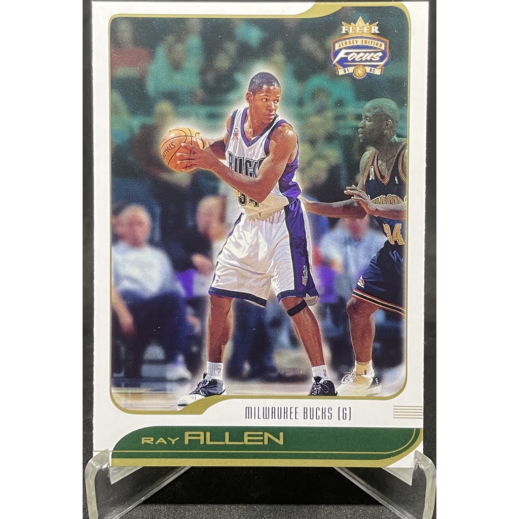 RAY ALLEN "雷槍" NBA 籃球卡 2001-01 FLEER FOCUS #91 公鹿隊