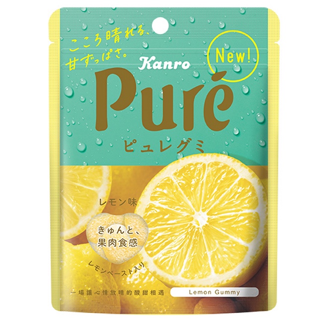 日本甘樂鮮果實軟糖-檸檬口味  56g