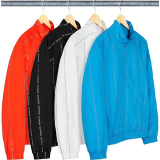 【紐約范特西】現貨/預購 Supreme FW18 Reflective Text Track Jacket 教練外套