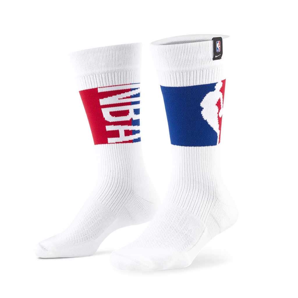 Nike 襪子 NBA 75週年款 可反摺 中筒襪 籃球襪 藍 紅 單雙入【ACS】 DA5062-100