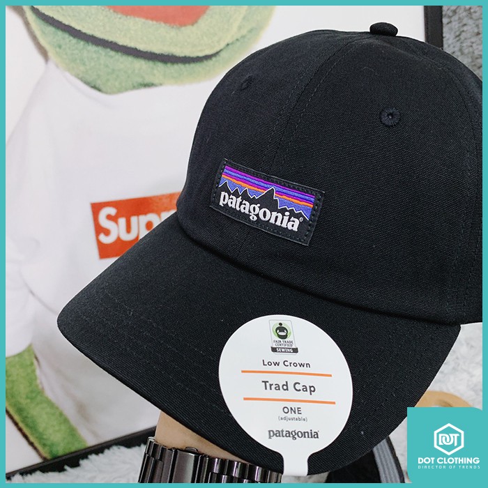 DOT 潮流小物 Patagonia P-6 Label Trad Cap 黑 經典 LOGO 老帽 鴨舌帽 刺繡 貼布