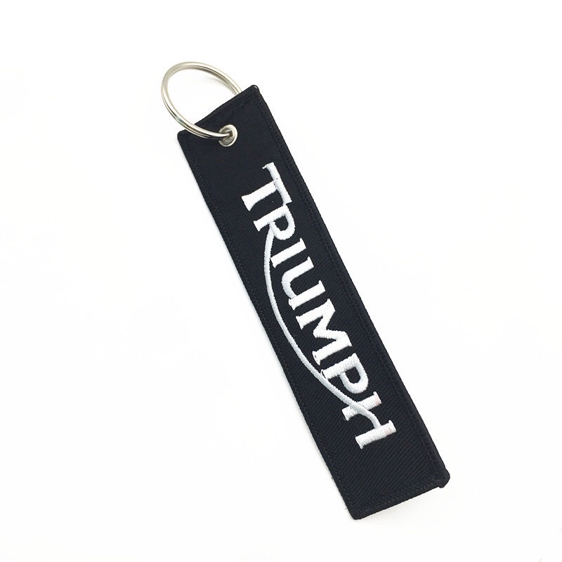 英國品牌凱旋 TRIUMPH 刺繡鑰匙圈