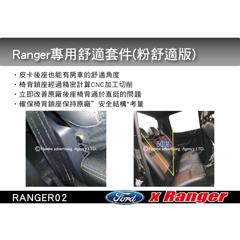 【MRK】 Ranger 專用 椅背調整器 套件(粉舒適版) 專用舒適套件 後座角度改變套件 椅背