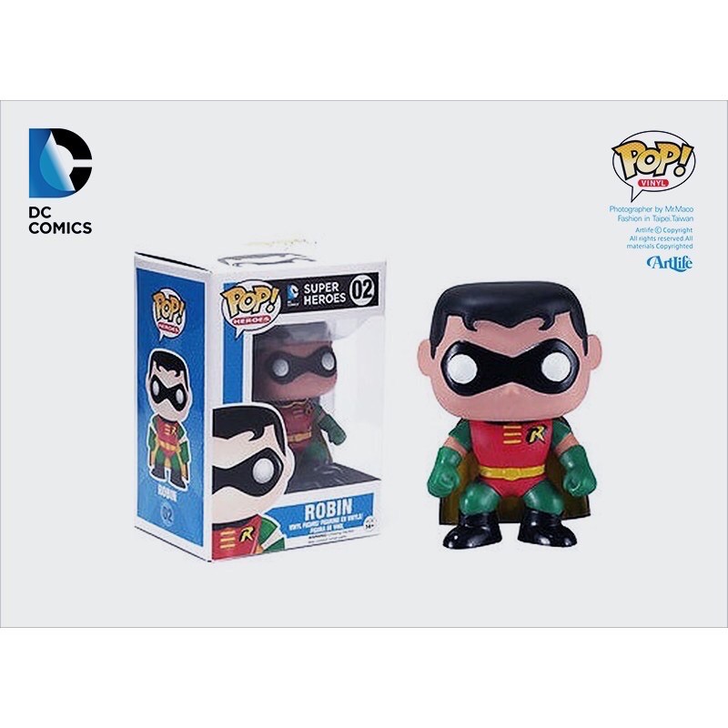 全新現貨 FUNKO POP DC SUPER HERO ROBIN 蝙蝠俠 經典 絕版 羅賓 公仔