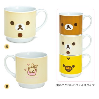 日本疊疊杯☄Rilakkuma☃陶瓷咖啡杯子餐具湯匙大臉造型水杯San-x拉拉熊懶懶熊懶妹牛奶妹小白熊七夕情人節生日禮物