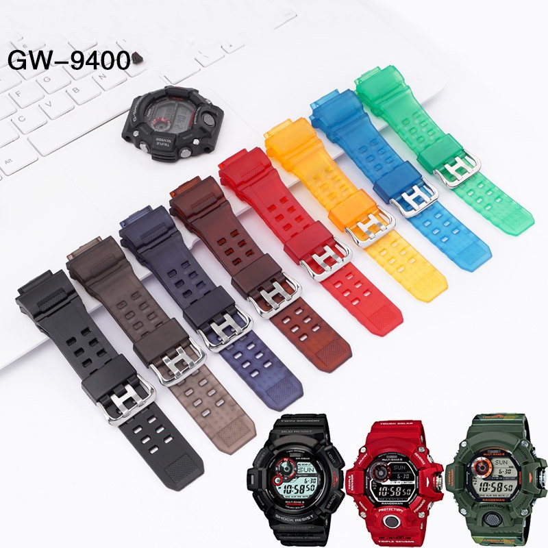 卡西歐 G-SHOCK GW-9400 男士矽膠錶帶替換運動防水腕帶手鍊配件 gw9400