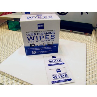 +加碼送~買越多送越多+ ZEISS 蔡司 鏡頭、鏡片 清潔濕式拭鏡紙 │ 50片裝