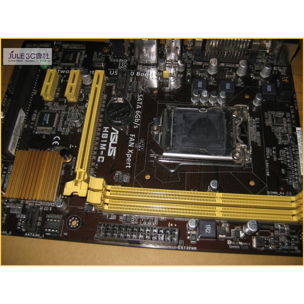 JULE 3C會社-華碩ASUS H81M-C H81/DDR3/LPT/COM/UEFI/良品/1150 主機板
