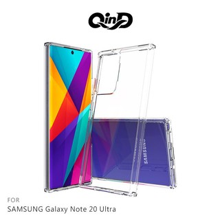 QinD SAMSUNG Galaxy Note 20、Note 20 Ultra 雙料保護套 透明殼