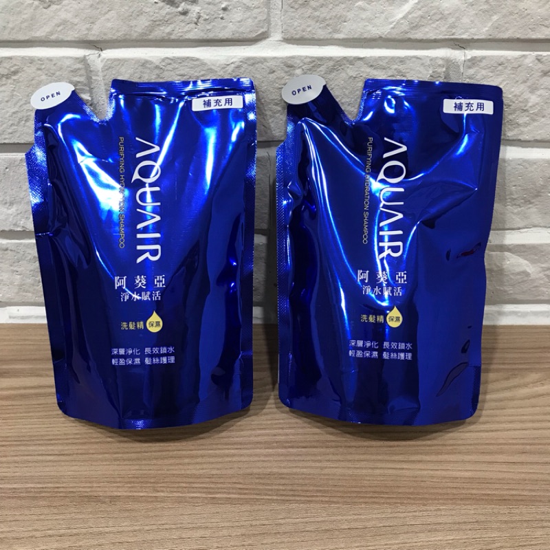 Aquair阿葵亞淨水賦活洗髮精補充包保濕型洗髮乳400ml 蝦皮購物