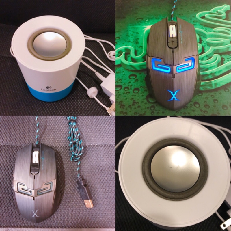 （降價！兩個270！）羅技Z50喇叭+流星獵狐滑鼠