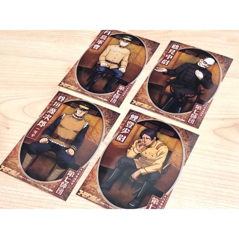 黃金神威日版dvd特典相片卡 寫真卡第七師團鶴見中尉鯉登少尉月島軍曹谷坦源次郎 蝦皮購物