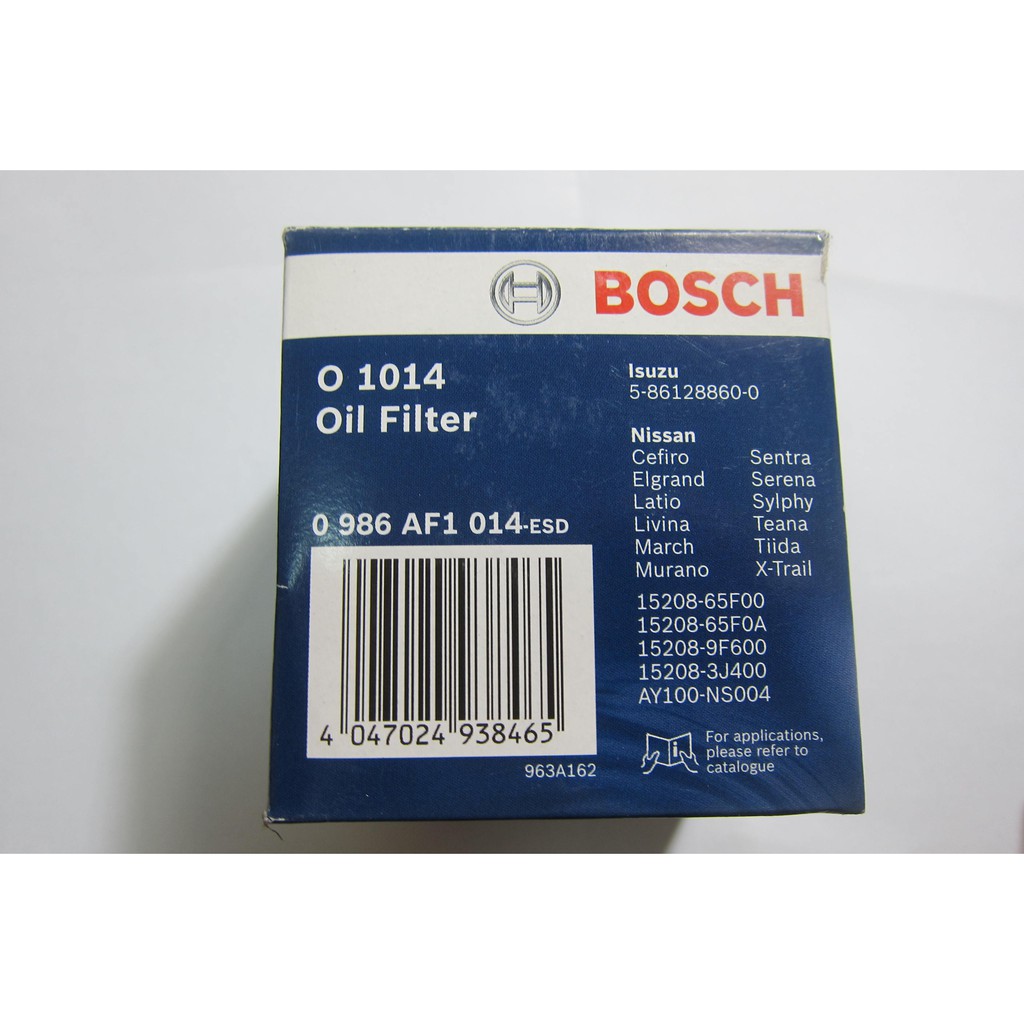 原裝進口 BOSCH 機油芯 中華     凌利  威力 1014