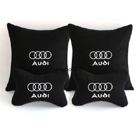 奧迪Audi A3 A1 A4 A5 A6 A8 Q5 Q7 RS6 S3 S4 A7汽車頭枕抱枕腰枕背墊座椅裝飾
