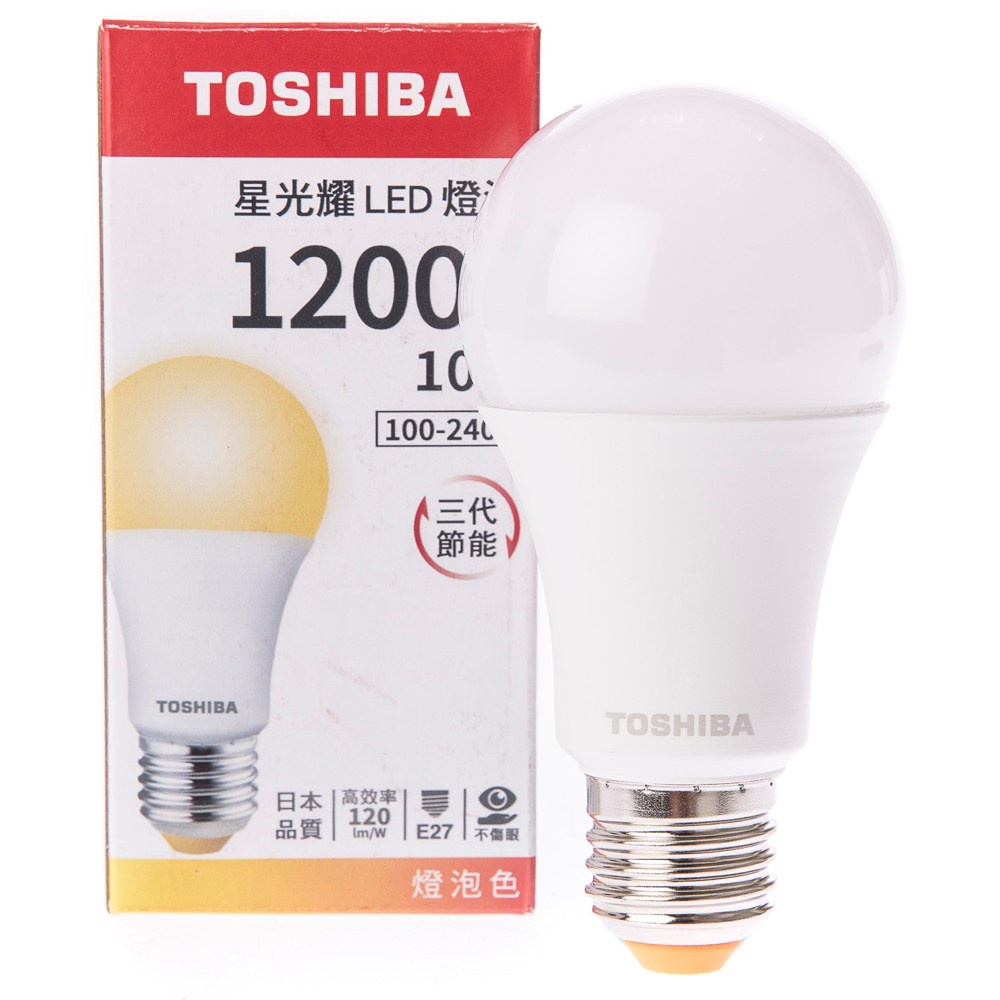 TOSHIBA 星光耀10W LED燈泡 燈泡色