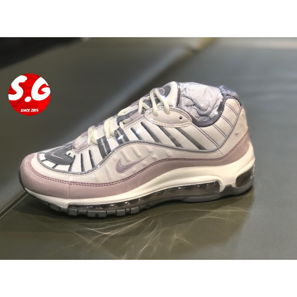 S.G NIKE AIR MAX 98 白灰紫 紫羅蘭 全氣墊 老爹鞋 休閒鞋 女鞋 AH6799-111