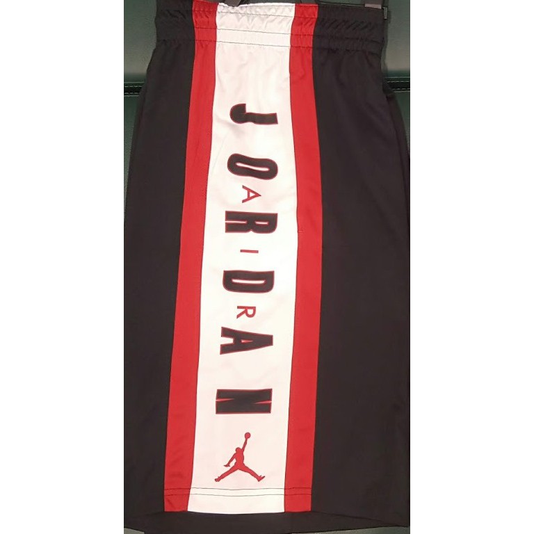 2018 七月 AIR JORDAN RISE DRI SHORT 3 運動 短褲 球褲 黑白紅 924567-010