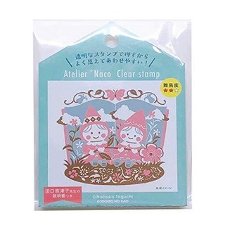 【KODOMO NO KAO 】日本進口 田口奈津子 中級水晶印章套色組3版- 小小人 (1682-003 )