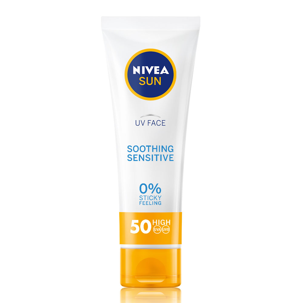 [Nivea] 太陽臉舒緩敏感霜 Spf50 + Pa + + + + 50ml, 1ea