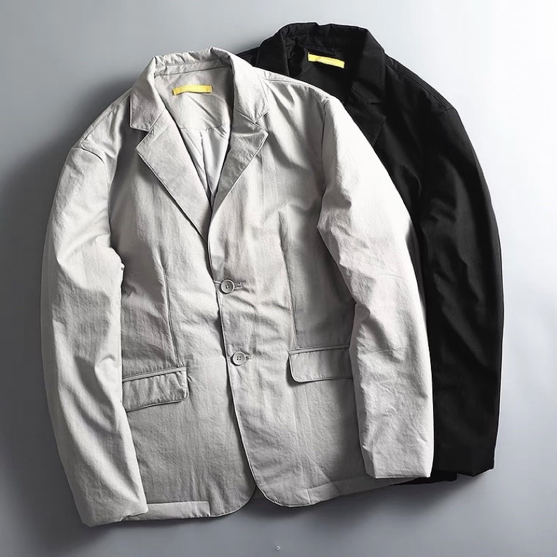 【BIG.K】🔥現貨 羽絨西裝外套 2色 保暖外套 羽絨外套 休閒西裝外套 西裝外套 獵裝