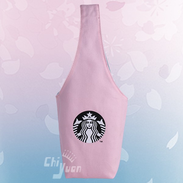 Starbucks 台灣星巴克 2020 櫻花 櫻花季 SAKURA 雙彩櫻花隨行杯袋 一杯 提袋 杯袋 環保袋 單杯袋